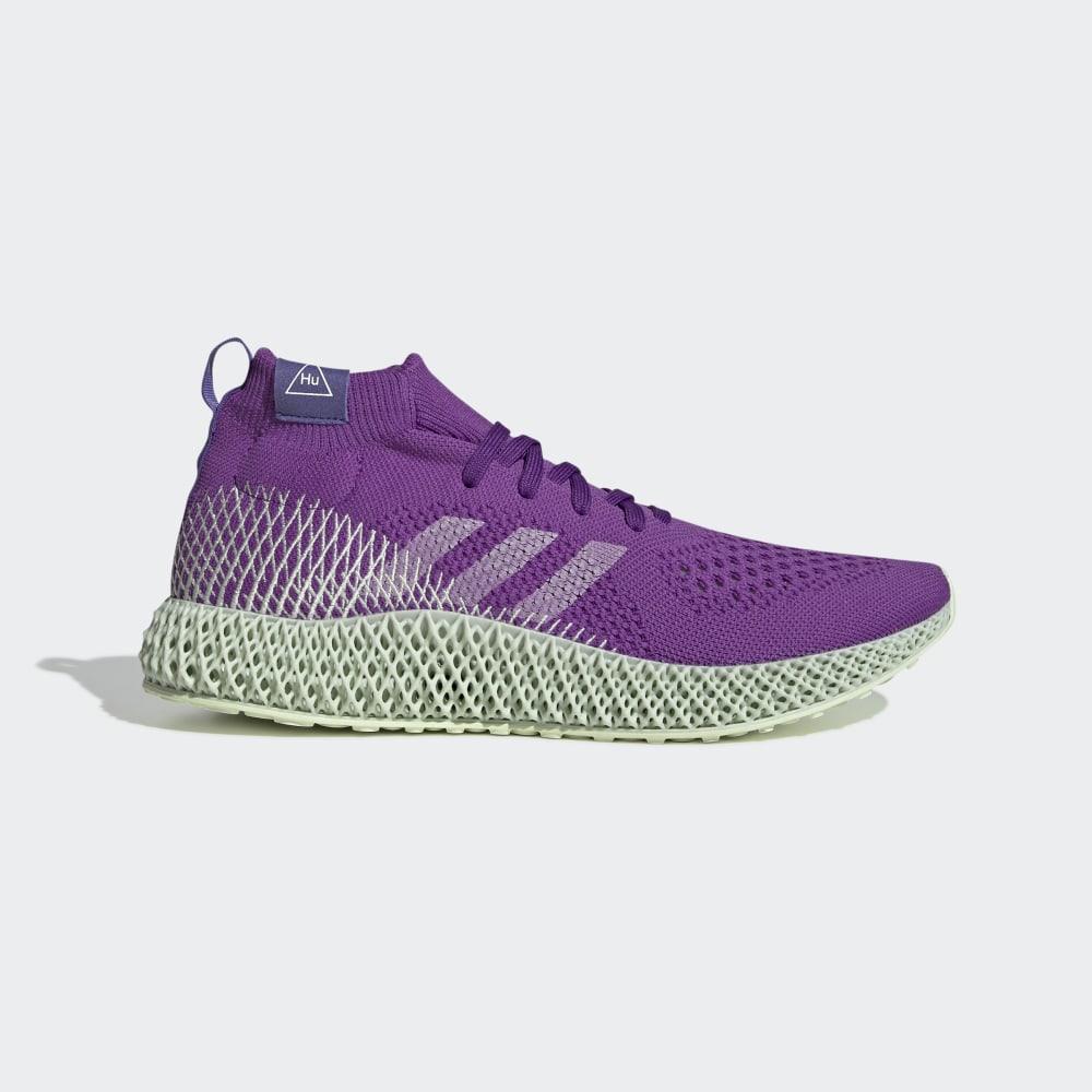 Adidas Men's Pharrell Williams 4D Originals Shoes Purple/White Ireland FV6335